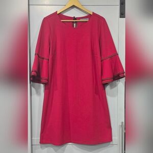 Sharagano Red Midi Dress